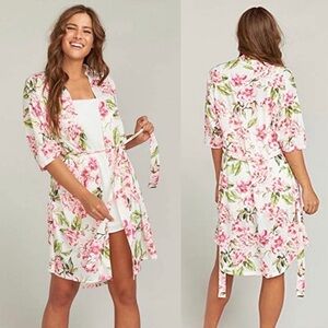 Show Me Your MuMu Womens Brie Robe Garden Of Bloom OS Floral Lightweight